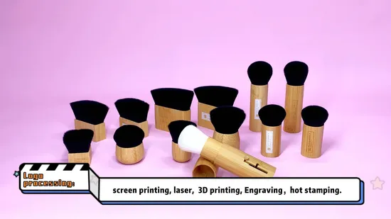 a-075gmatte Schwarz-Roségold-Körper-Make-up-Pinsel, großer Kabuki-Pinsel