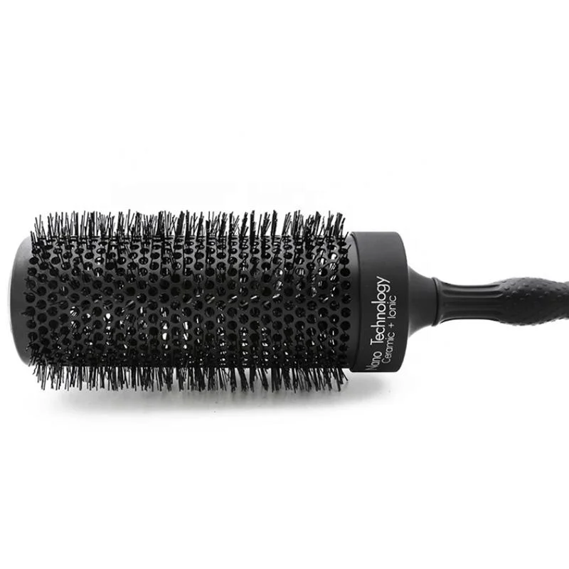 Long Barrel Salon Heat-Resistant Nano Technology Brush Round Ceramic Aluminium Hair Brush