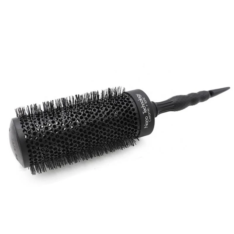 Long Barrel Salon Heat-Resistant Nano Technology Brush Round Ceramic Aluminium Hair Brush