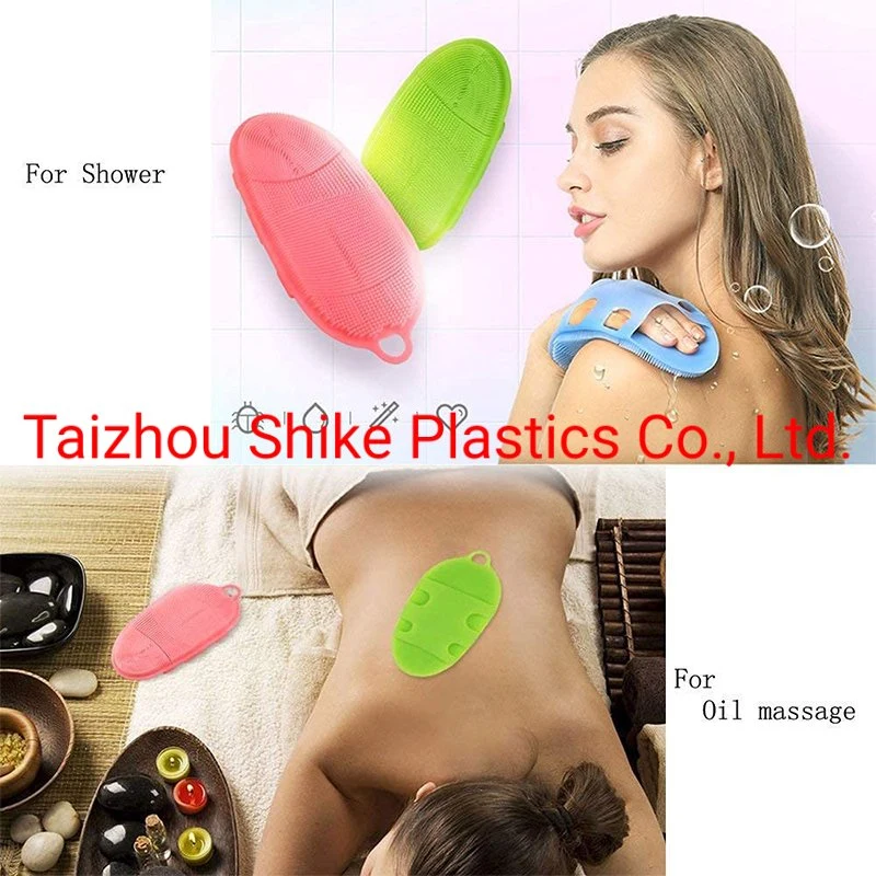 Made of 100% Food-Grade Silicone Material New with Hook Body Ball Scrubber Silicone Body Scrubber Belt Baby Bath Shower Brush Bath Brush