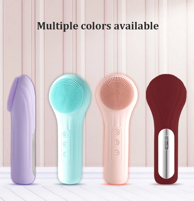 Cleansing Brush Men′s and Women′s Waterproof Facial Scrub Brush Rechargeable Facial Brush Suitable for Cleansing and Exfoliating Electric Facial Cleaning Brush