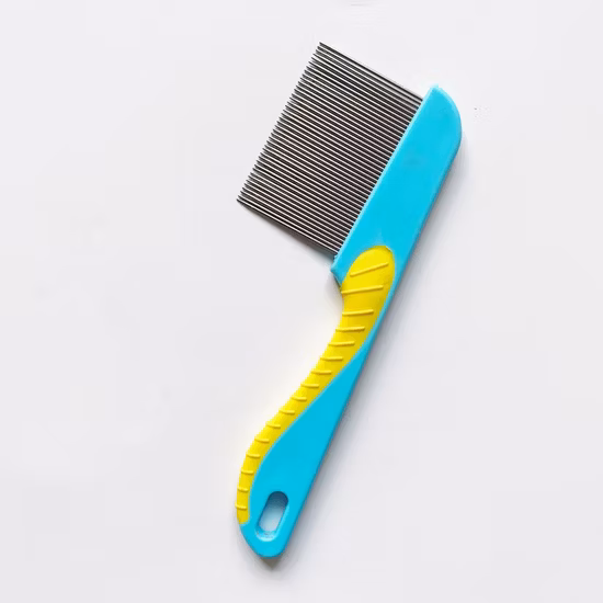 Haustier Tränenfleckenentferner Hund Katze Edelstahl Haarpflege Kunststoff Läuse Floh Haarreiniger Kamm